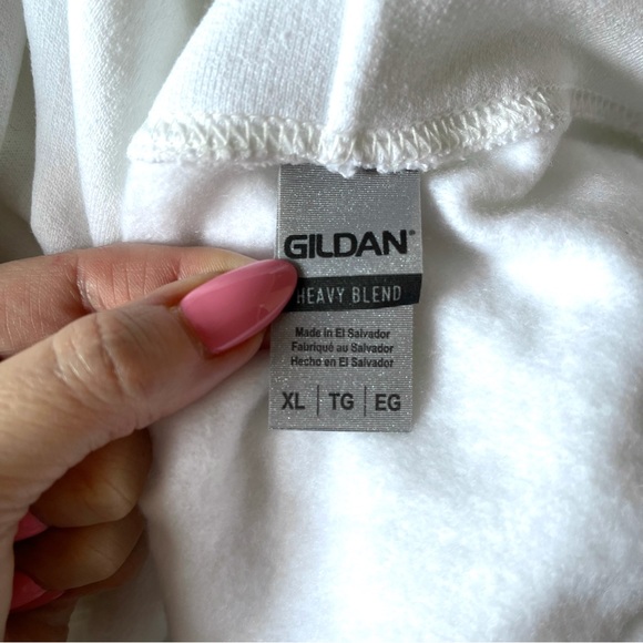 PLAYBOY Tennis Hoodie Unisex SIZE X-LARGE White Navy Logo Hooded Sweatshirt NWT - Picture 4 of 11